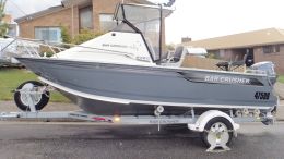 Australian Wheel Clamp securing Bar Crusher Boat and Trailer 575c 2012