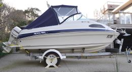 Australian Wheel Clamp securing Haines Boat and Trailer Signature 520 C 2012