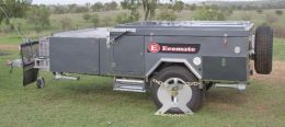 Australian Wheel Clamp securing Modcon Campers Ecomate Traveller